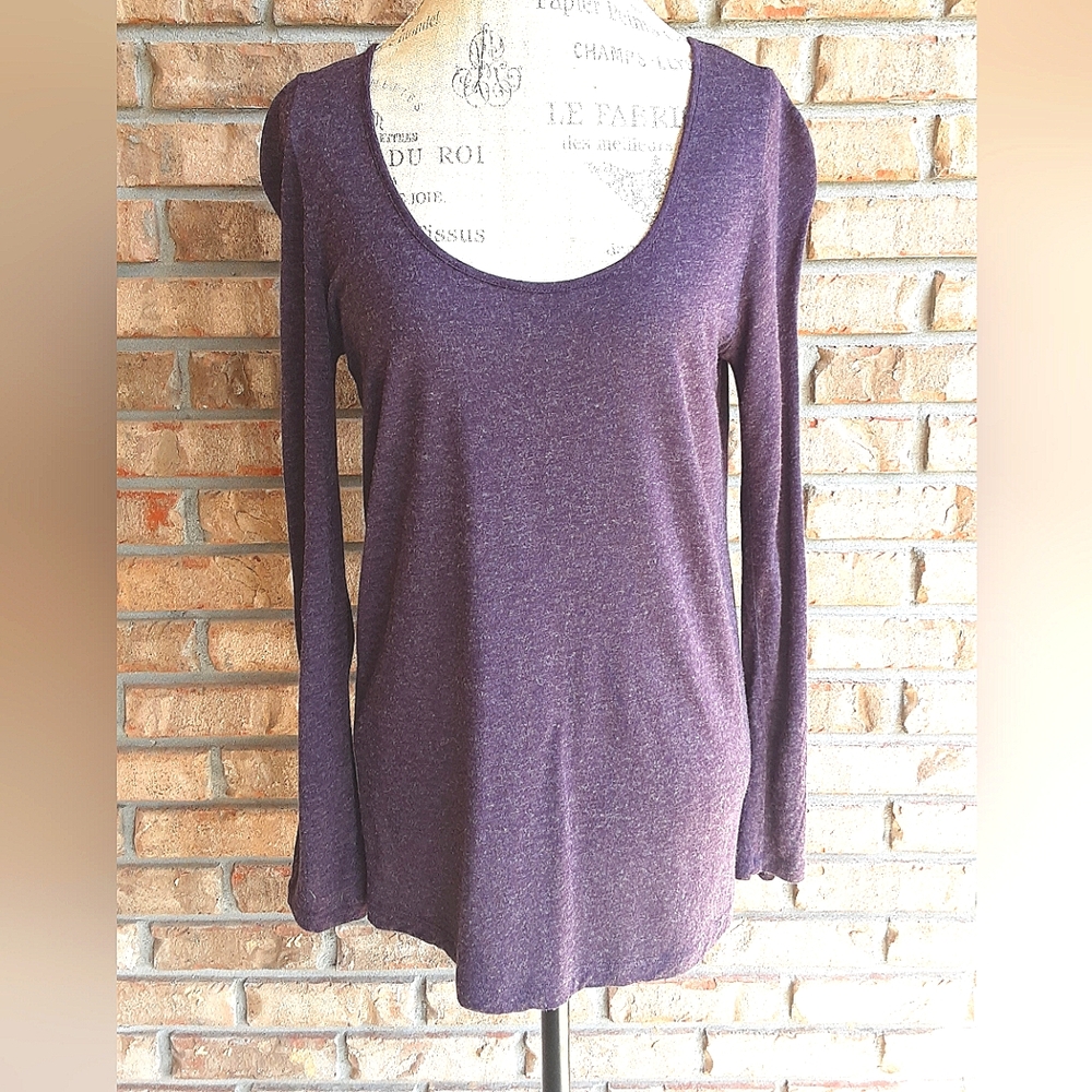 Anthropologie Pilcro Long Sleeve Scoop Neck Top.